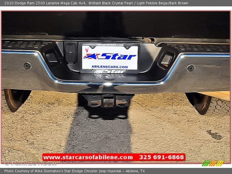 Brilliant Black Crystal Pearl / Light Pebble Beige/Bark Brown 2010 Dodge Ram 2500 Laramie Mega Cab 4x4