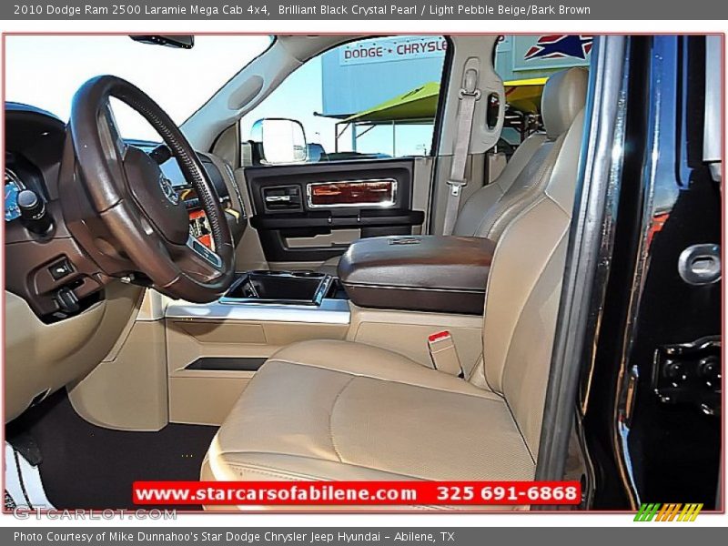 Brilliant Black Crystal Pearl / Light Pebble Beige/Bark Brown 2010 Dodge Ram 2500 Laramie Mega Cab 4x4