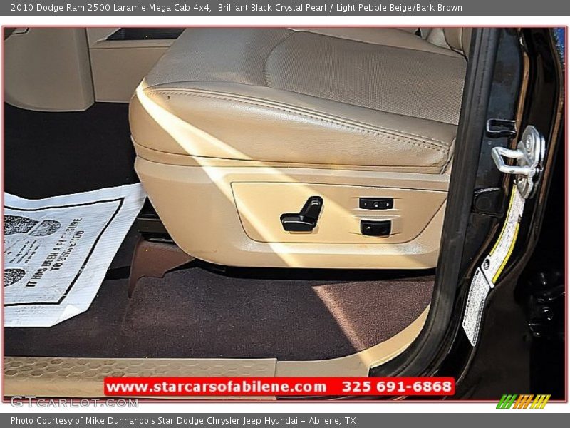 Brilliant Black Crystal Pearl / Light Pebble Beige/Bark Brown 2010 Dodge Ram 2500 Laramie Mega Cab 4x4