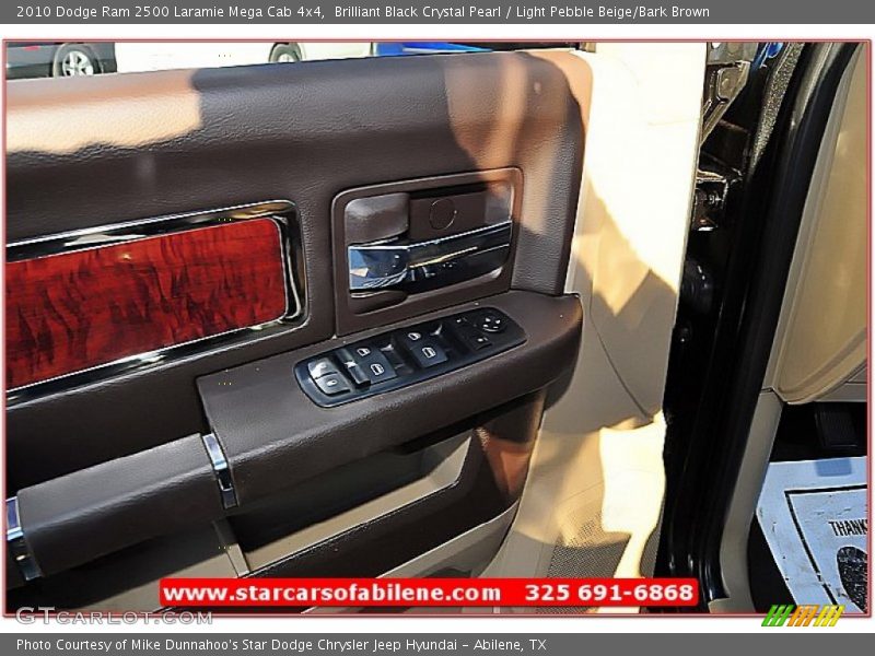 Brilliant Black Crystal Pearl / Light Pebble Beige/Bark Brown 2010 Dodge Ram 2500 Laramie Mega Cab 4x4