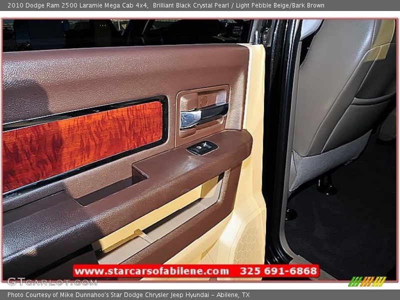 Brilliant Black Crystal Pearl / Light Pebble Beige/Bark Brown 2010 Dodge Ram 2500 Laramie Mega Cab 4x4