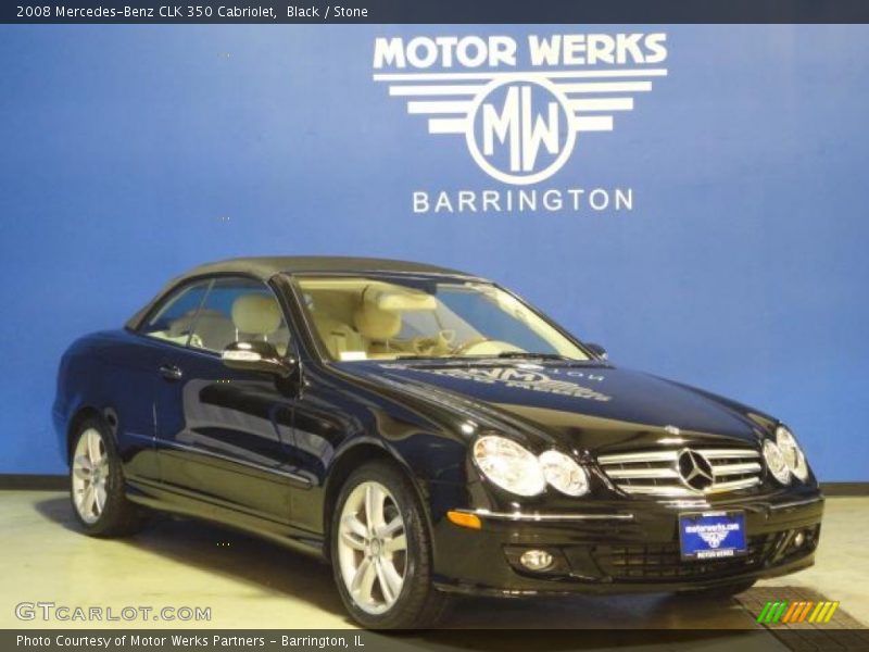 Black / Stone 2008 Mercedes-Benz CLK 350 Cabriolet