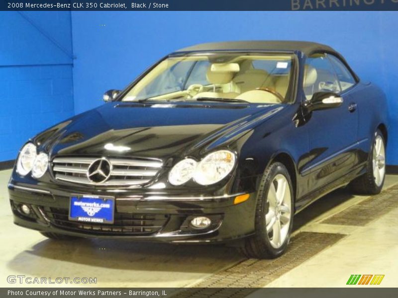 Black / Stone 2008 Mercedes-Benz CLK 350 Cabriolet