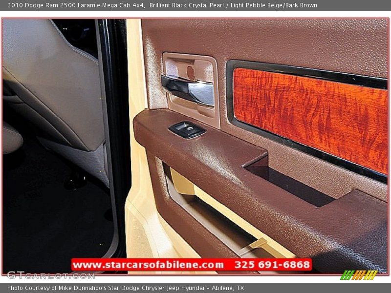 Brilliant Black Crystal Pearl / Light Pebble Beige/Bark Brown 2010 Dodge Ram 2500 Laramie Mega Cab 4x4