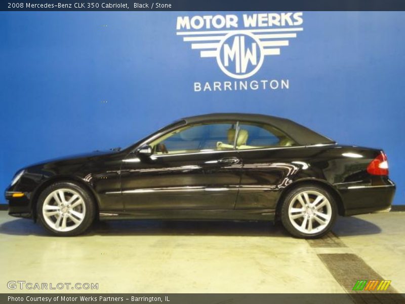 Black / Stone 2008 Mercedes-Benz CLK 350 Cabriolet