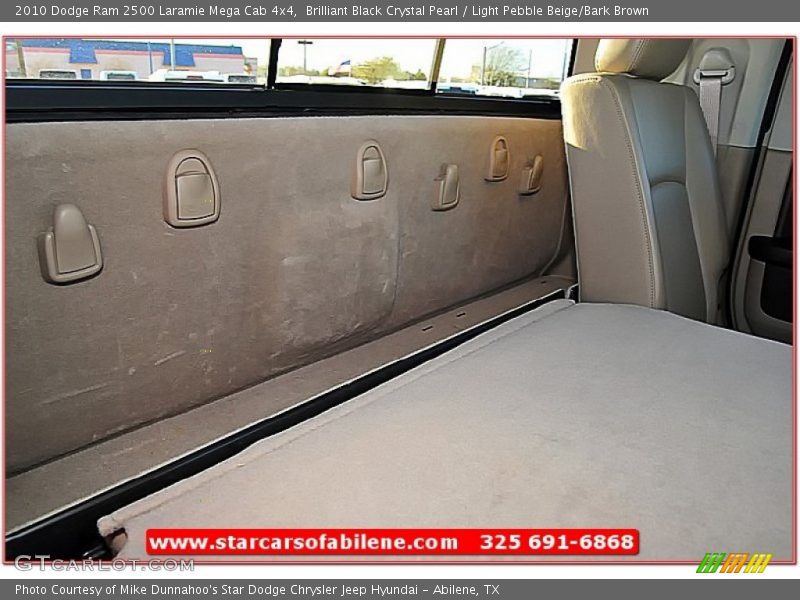 Brilliant Black Crystal Pearl / Light Pebble Beige/Bark Brown 2010 Dodge Ram 2500 Laramie Mega Cab 4x4
