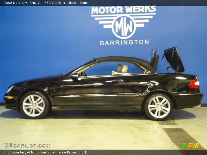 Black / Stone 2008 Mercedes-Benz CLK 350 Cabriolet