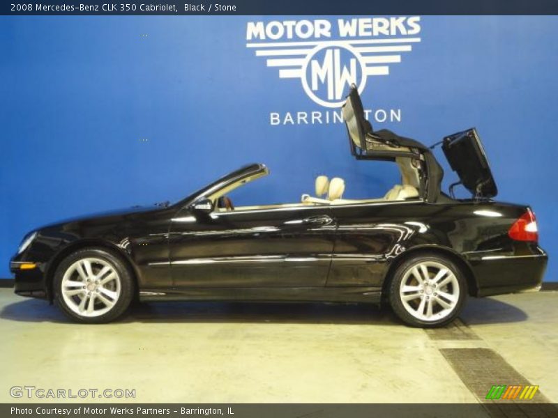 Black / Stone 2008 Mercedes-Benz CLK 350 Cabriolet