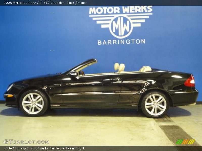 Black / Stone 2008 Mercedes-Benz CLK 350 Cabriolet