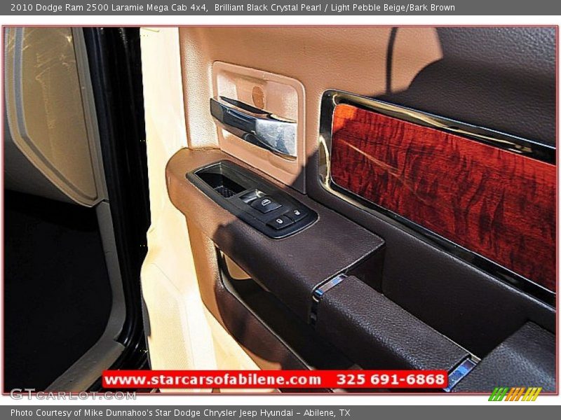 Brilliant Black Crystal Pearl / Light Pebble Beige/Bark Brown 2010 Dodge Ram 2500 Laramie Mega Cab 4x4