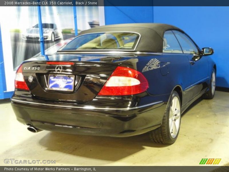 Black / Stone 2008 Mercedes-Benz CLK 350 Cabriolet