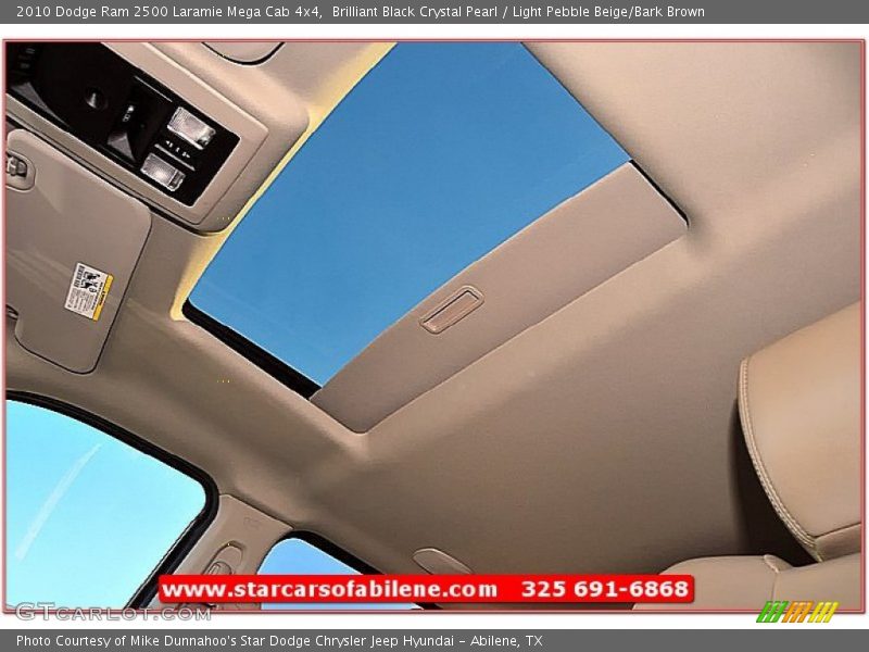 Brilliant Black Crystal Pearl / Light Pebble Beige/Bark Brown 2010 Dodge Ram 2500 Laramie Mega Cab 4x4
