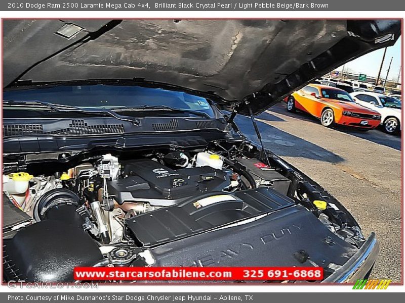 Brilliant Black Crystal Pearl / Light Pebble Beige/Bark Brown 2010 Dodge Ram 2500 Laramie Mega Cab 4x4