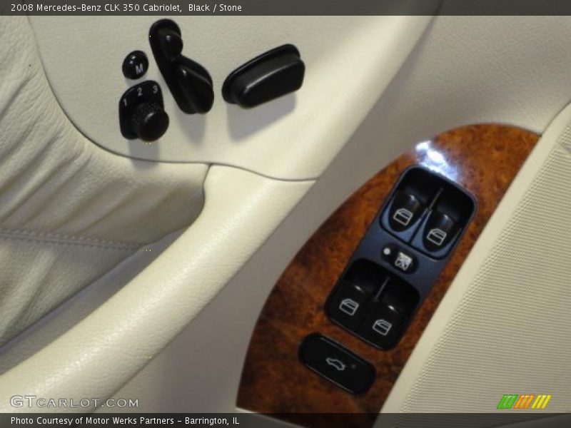 Black / Stone 2008 Mercedes-Benz CLK 350 Cabriolet