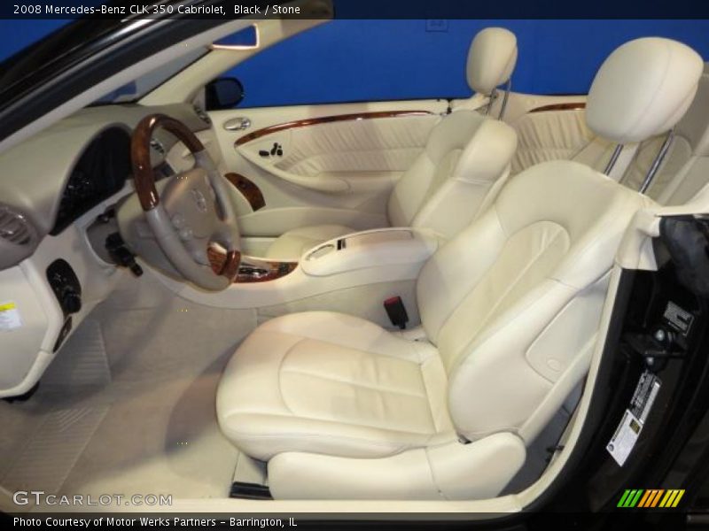 Black / Stone 2008 Mercedes-Benz CLK 350 Cabriolet