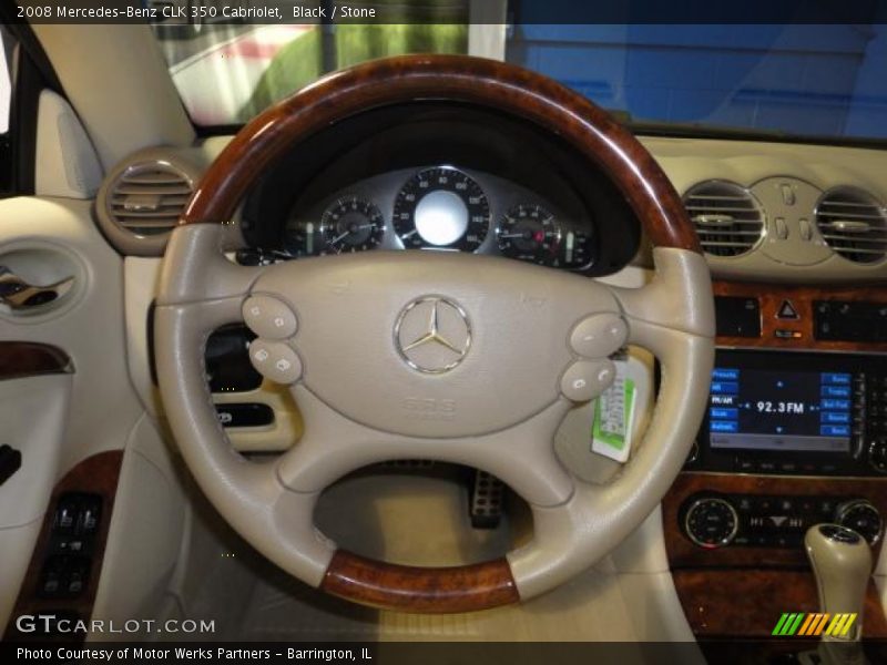 Black / Stone 2008 Mercedes-Benz CLK 350 Cabriolet
