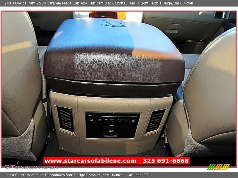 Brilliant Black Crystal Pearl / Light Pebble Beige/Bark Brown 2010 Dodge Ram 2500 Laramie Mega Cab 4x4