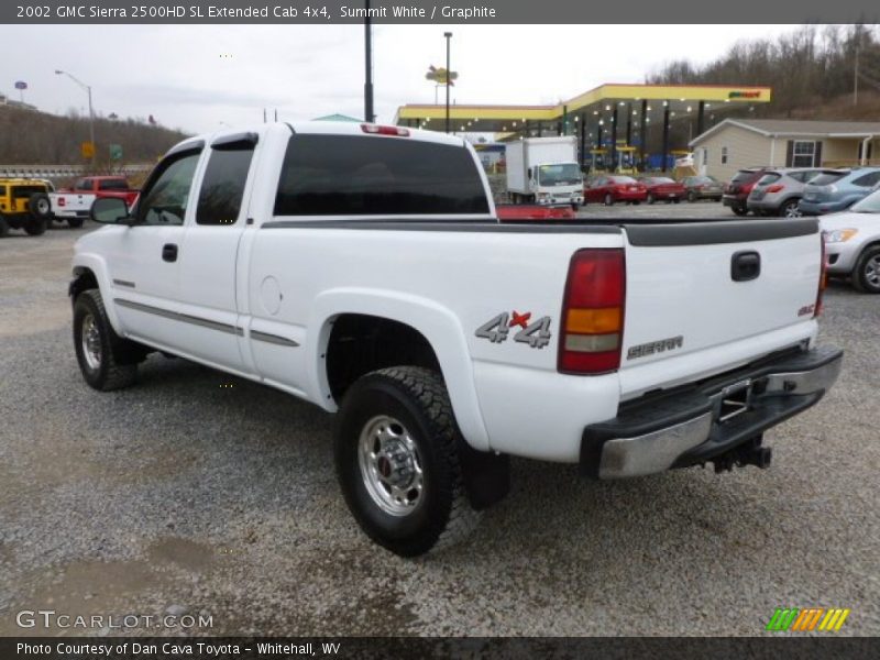 Summit White / Graphite 2002 GMC Sierra 2500HD SL Extended Cab 4x4