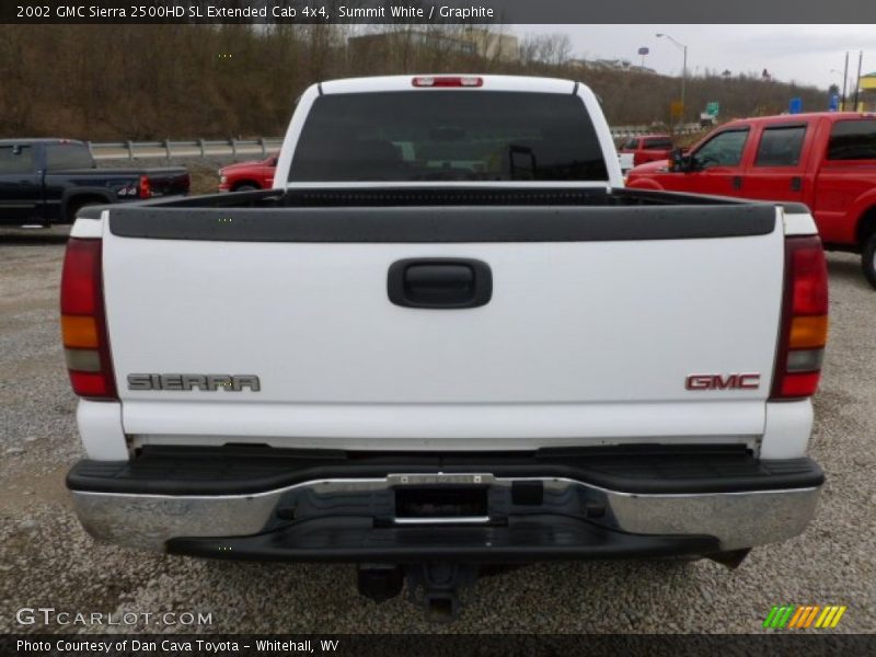 Summit White / Graphite 2002 GMC Sierra 2500HD SL Extended Cab 4x4