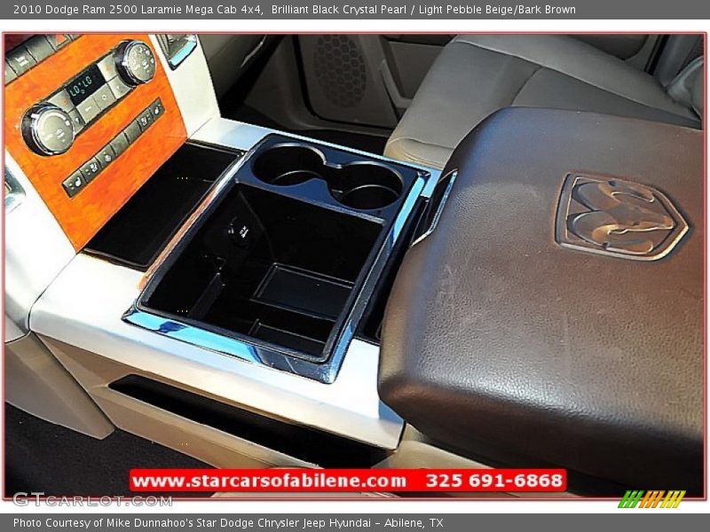 Brilliant Black Crystal Pearl / Light Pebble Beige/Bark Brown 2010 Dodge Ram 2500 Laramie Mega Cab 4x4
