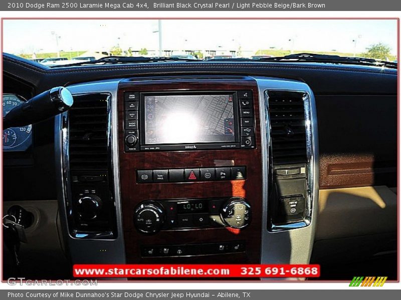 Brilliant Black Crystal Pearl / Light Pebble Beige/Bark Brown 2010 Dodge Ram 2500 Laramie Mega Cab 4x4