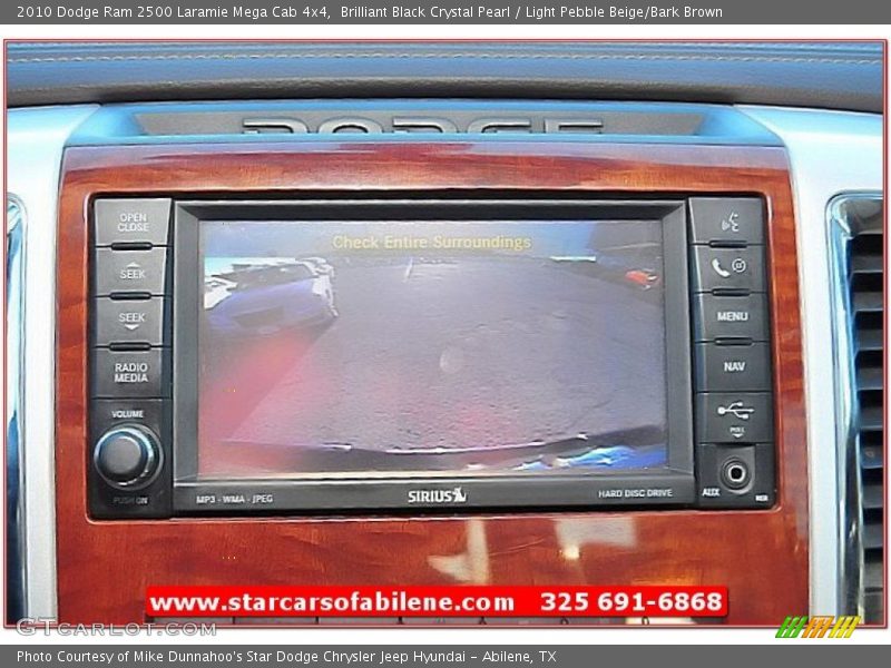 Brilliant Black Crystal Pearl / Light Pebble Beige/Bark Brown 2010 Dodge Ram 2500 Laramie Mega Cab 4x4