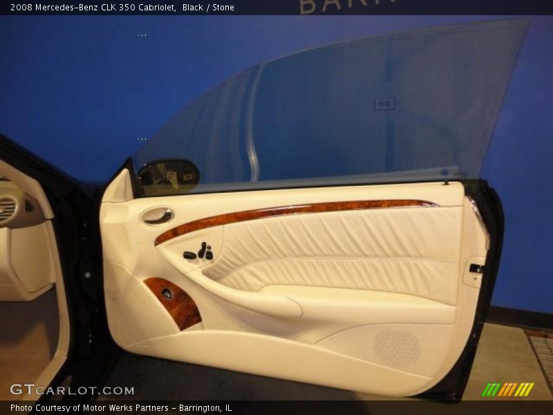 Black / Stone 2008 Mercedes-Benz CLK 350 Cabriolet