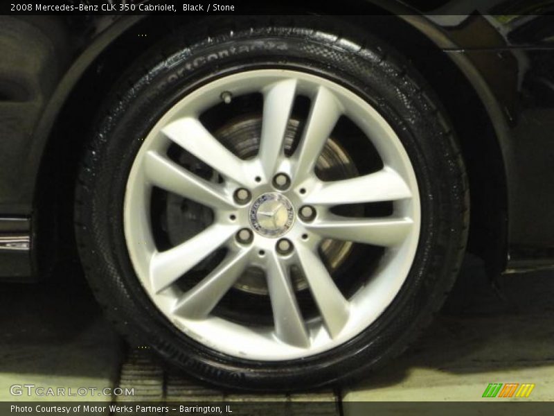 Black / Stone 2008 Mercedes-Benz CLK 350 Cabriolet