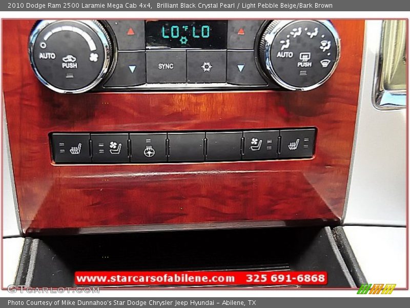 Brilliant Black Crystal Pearl / Light Pebble Beige/Bark Brown 2010 Dodge Ram 2500 Laramie Mega Cab 4x4
