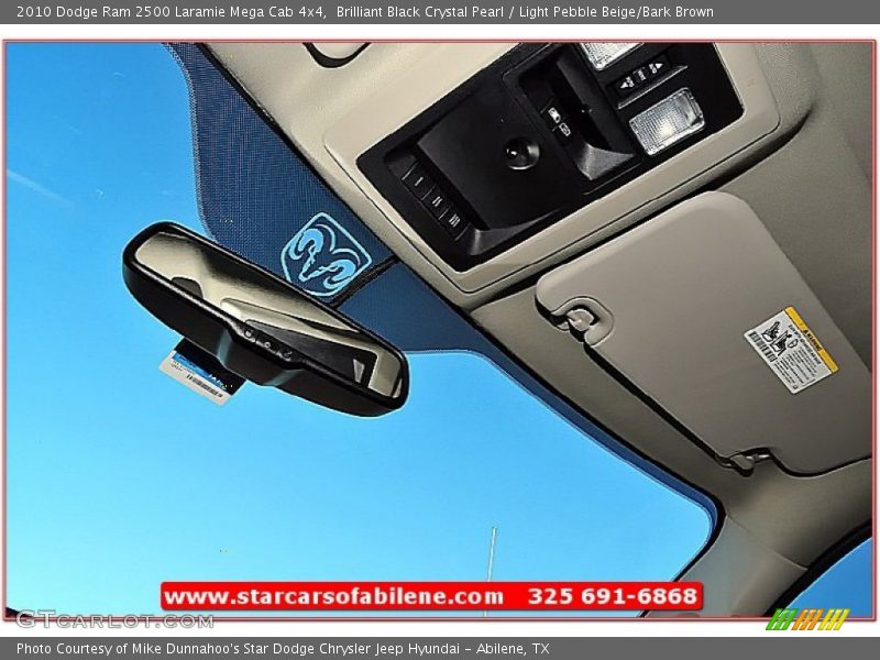 Brilliant Black Crystal Pearl / Light Pebble Beige/Bark Brown 2010 Dodge Ram 2500 Laramie Mega Cab 4x4