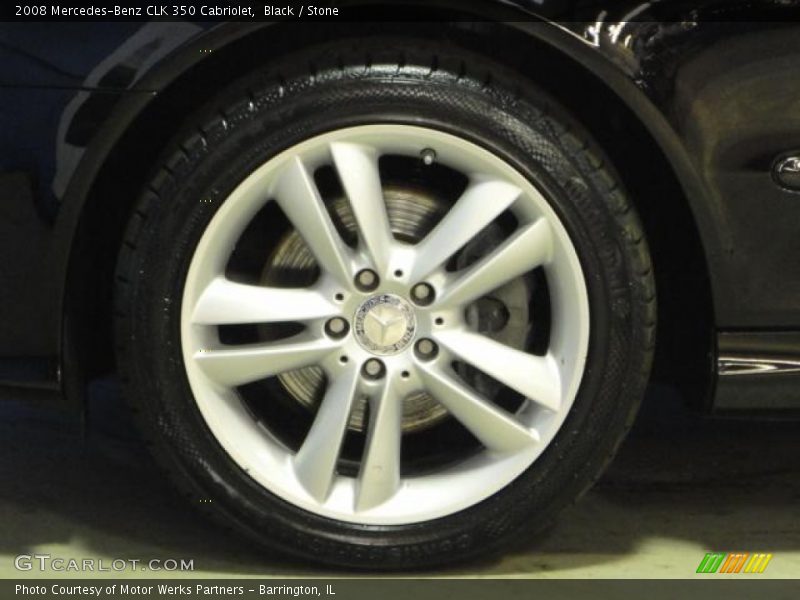 Black / Stone 2008 Mercedes-Benz CLK 350 Cabriolet
