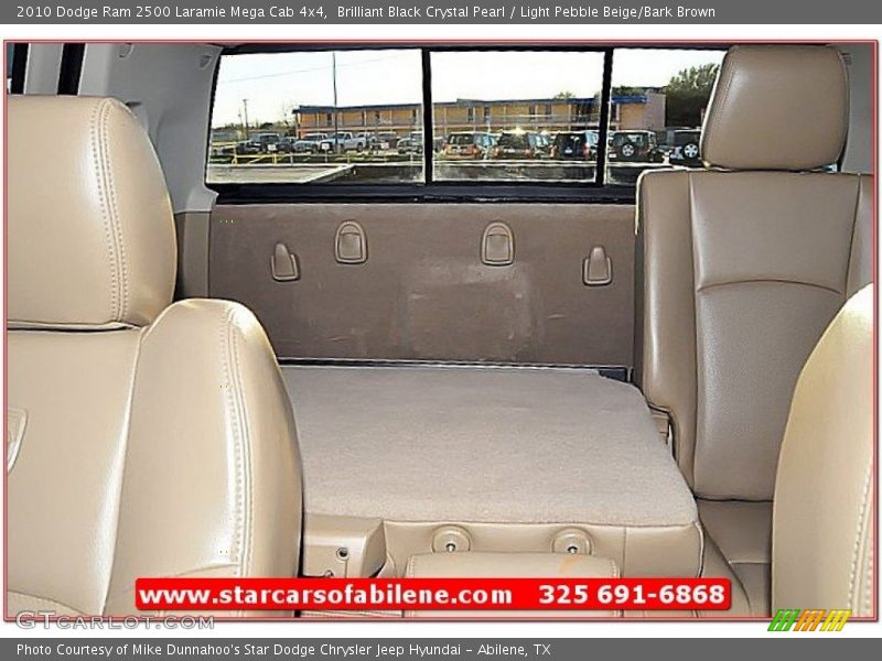 Brilliant Black Crystal Pearl / Light Pebble Beige/Bark Brown 2010 Dodge Ram 2500 Laramie Mega Cab 4x4