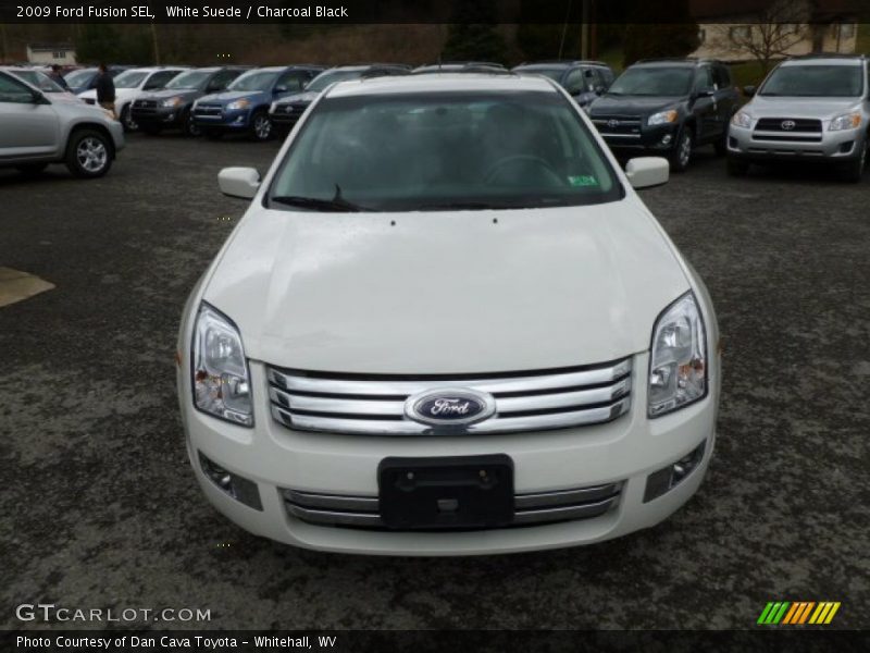 White Suede / Charcoal Black 2009 Ford Fusion SEL