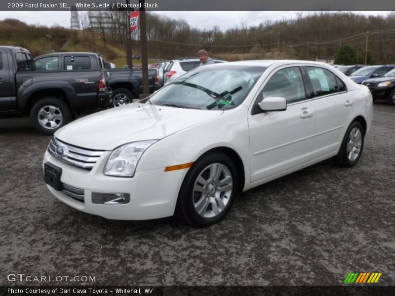 White Suede / Charcoal Black 2009 Ford Fusion SEL