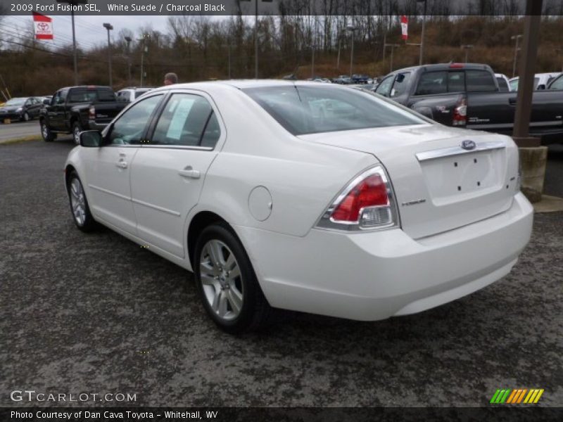 White Suede / Charcoal Black 2009 Ford Fusion SEL