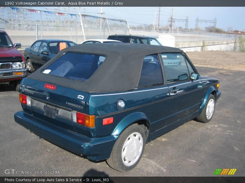 Aqua Blue Pearl Metallic / Grey 1992 Volkswagen Cabriolet Carat
