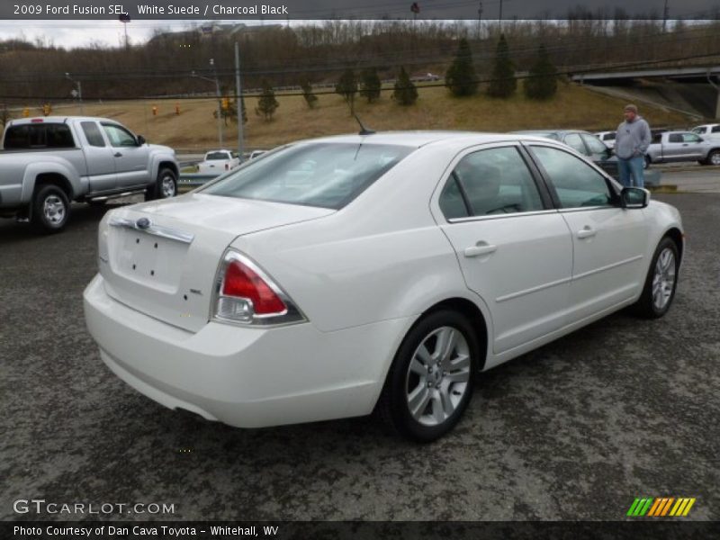 White Suede / Charcoal Black 2009 Ford Fusion SEL