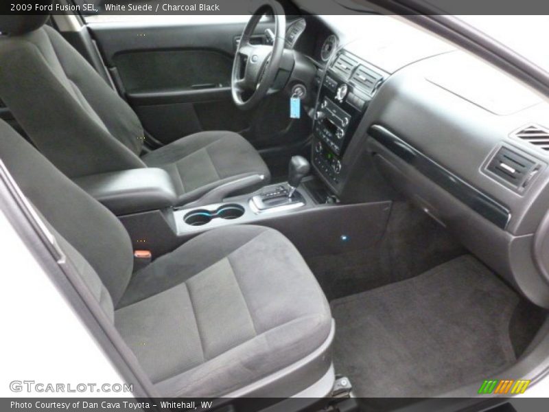 White Suede / Charcoal Black 2009 Ford Fusion SEL