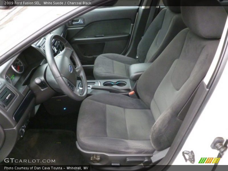 White Suede / Charcoal Black 2009 Ford Fusion SEL