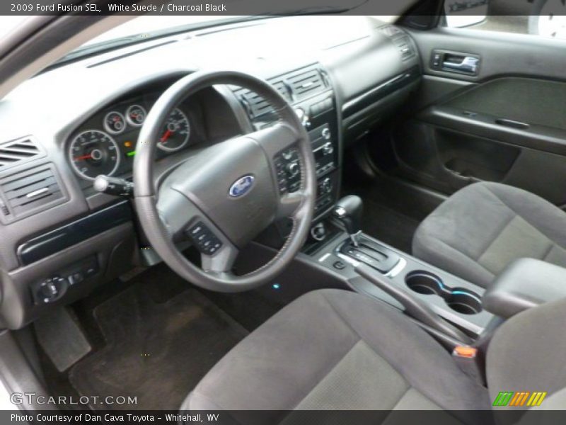 White Suede / Charcoal Black 2009 Ford Fusion SEL