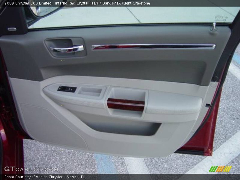Inferno Red Crystal Pearl / Dark Khaki/Light Graystone 2009 Chrysler 300 Limited
