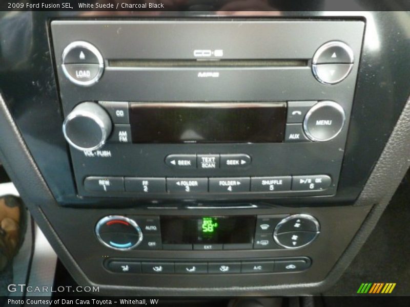 White Suede / Charcoal Black 2009 Ford Fusion SEL