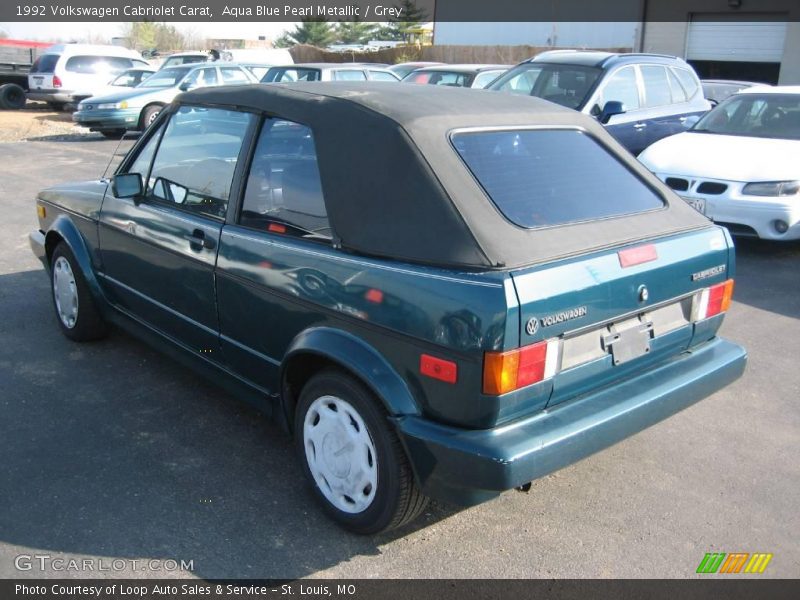 Aqua Blue Pearl Metallic / Grey 1992 Volkswagen Cabriolet Carat