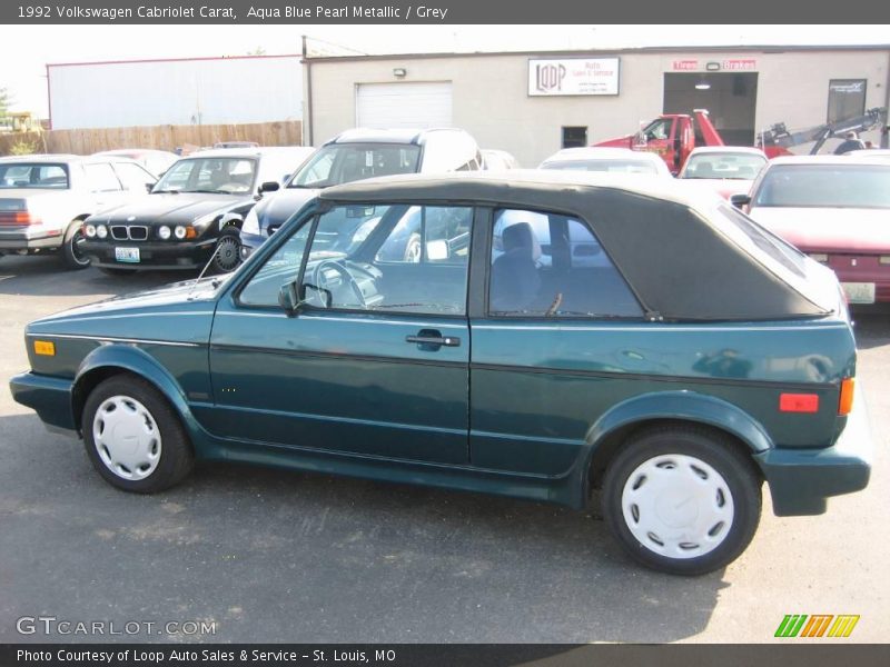 Aqua Blue Pearl Metallic / Grey 1992 Volkswagen Cabriolet Carat