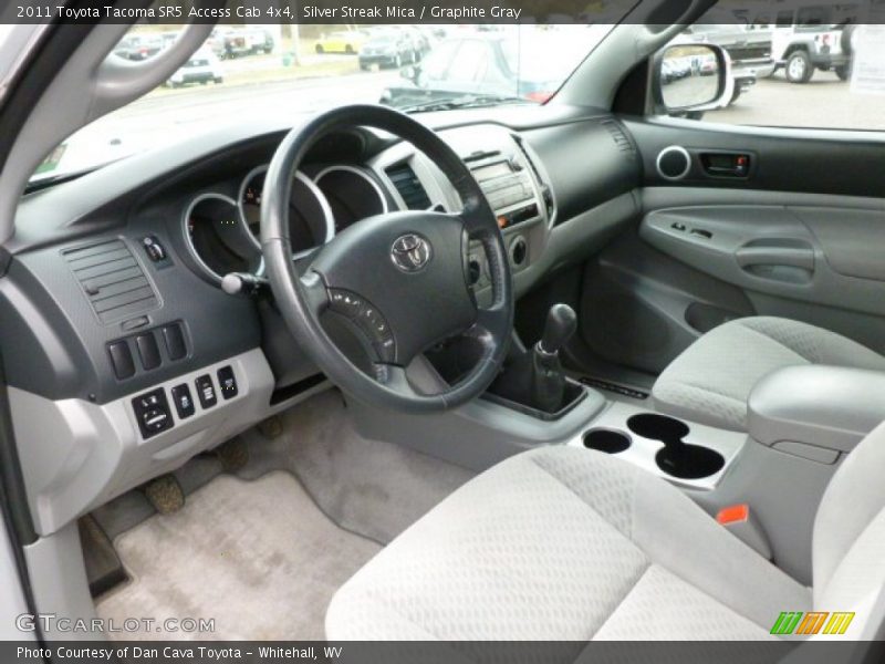 Silver Streak Mica / Graphite Gray 2011 Toyota Tacoma SR5 Access Cab 4x4