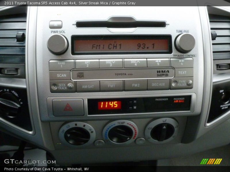 Silver Streak Mica / Graphite Gray 2011 Toyota Tacoma SR5 Access Cab 4x4