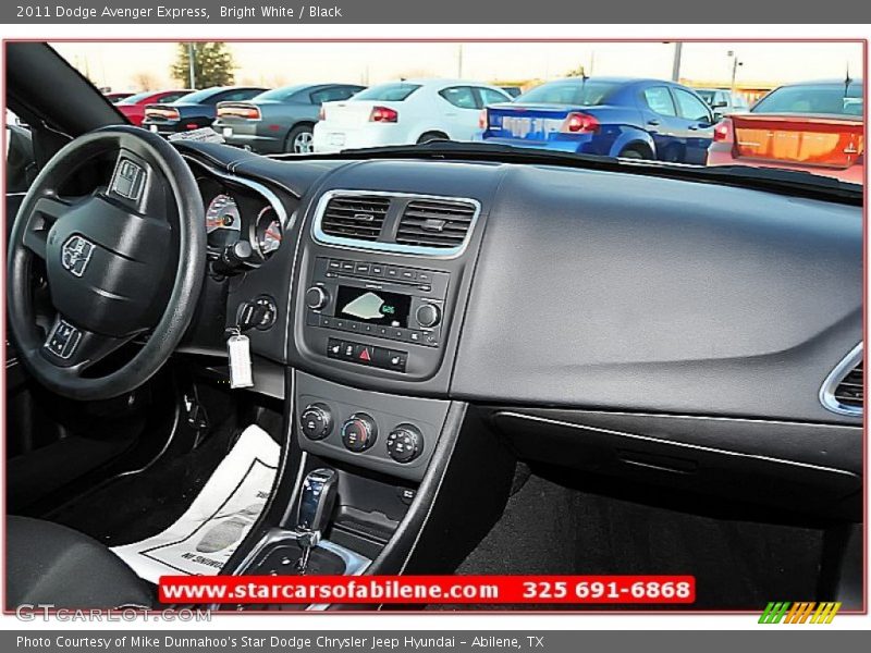 Bright White / Black 2011 Dodge Avenger Express