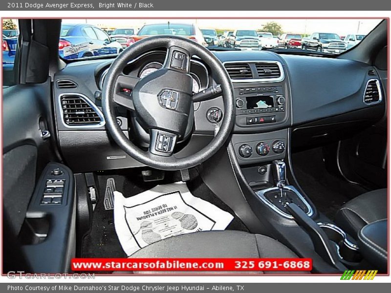 Bright White / Black 2011 Dodge Avenger Express