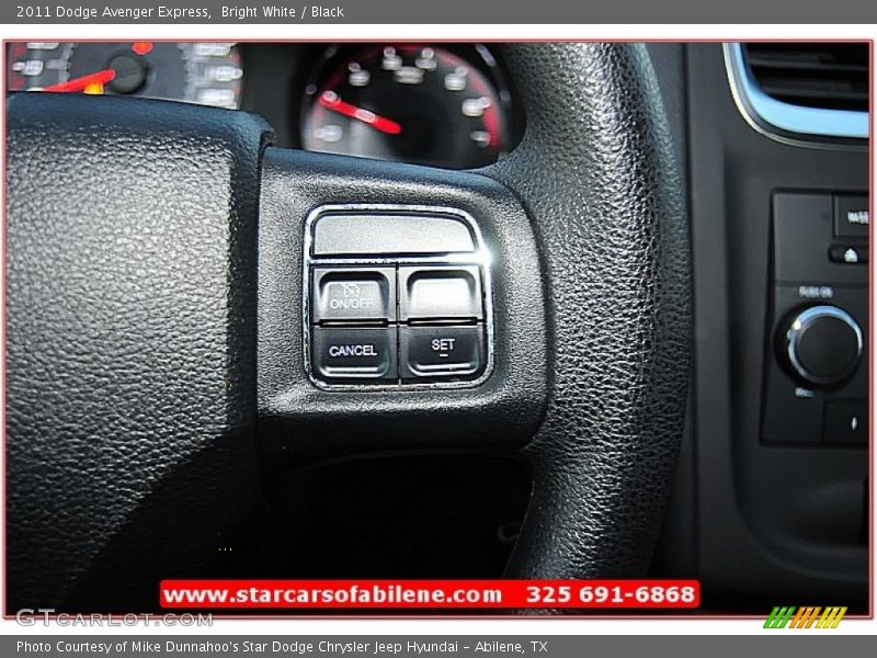 Bright White / Black 2011 Dodge Avenger Express
