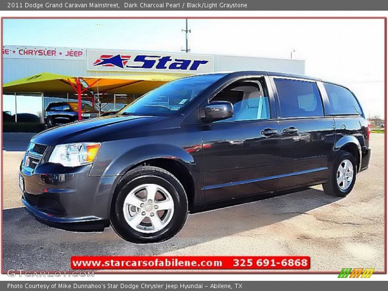 Dark Charcoal Pearl / Black/Light Graystone 2011 Dodge Grand Caravan Mainstreet